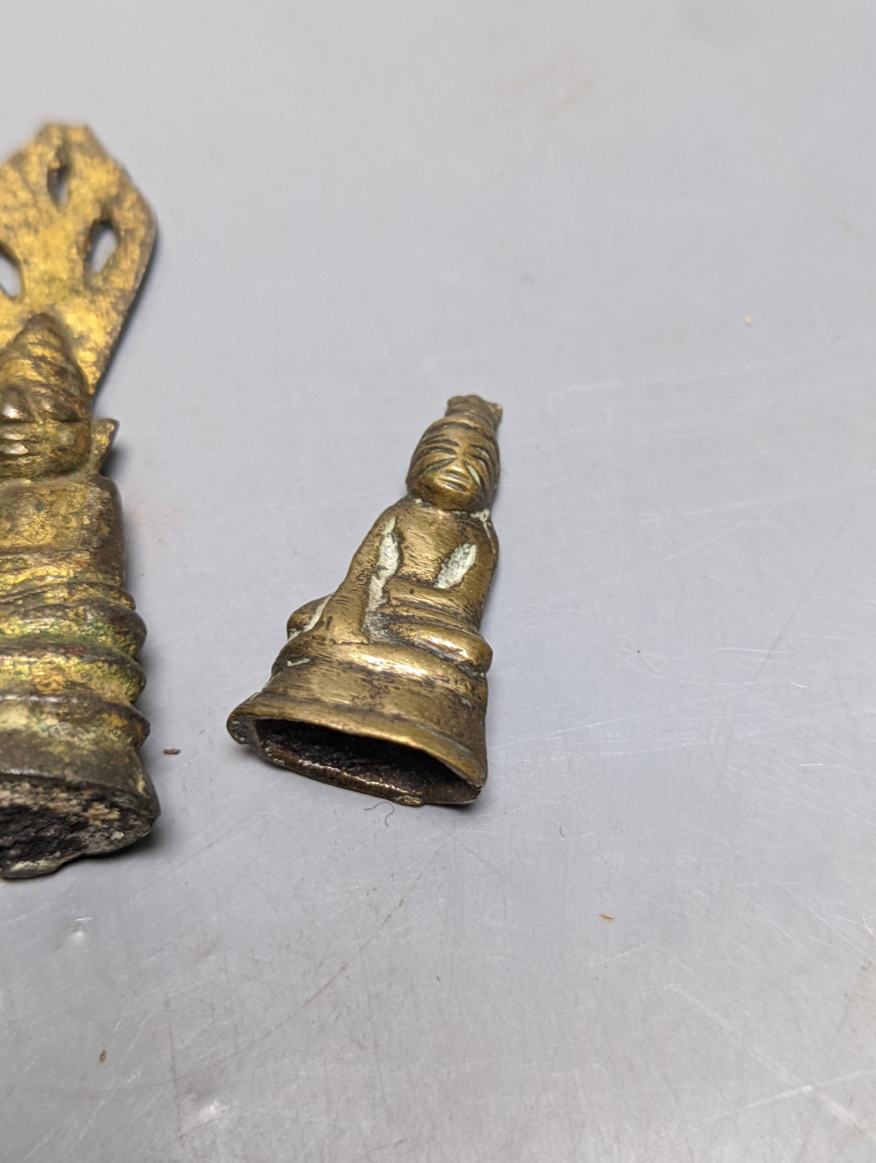 Four brass Buddha